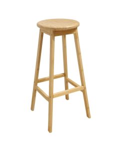 Bar chair, Fejan, bamboo, natural, Ø39.5xH80 cm
