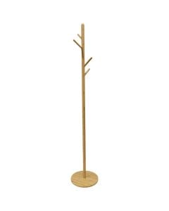 Coat rack, Hemnes, static, bamboo, natural/white, Ø33xH180 cm