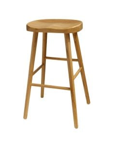 Bar stool, wood, natural, 40x35x71cm
