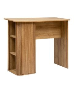 Bar table, Colva, mdf wood fibres, natural, 102x60xH120 cm