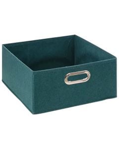 Storage box, polypropylene, green, 31x31xH15 cm