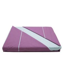 Bedlinen set, double, cotton, purple/grey, 240x240 cm; 160x190+25 cm; 50x80 cm (x2)