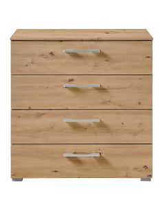 Dresser, Merlin, with 4 drawers, melamine, sonoma, 80x38xH85 cm