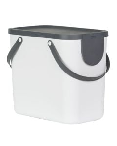 Beach and laundry bag "Albula" in plastic color white, Capacity 25 l, Dimensions: 40x23.5xH34 cm
