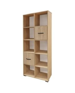 Bookcase, melamine, sonoma, 75x30xH180 cm