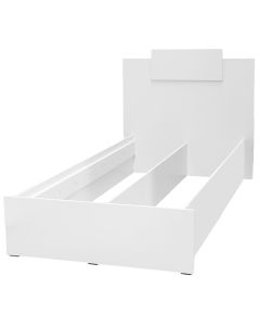Bed, melamine, white, 100x205xH106 cm (90x200 cm)