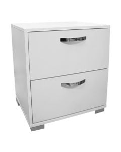 Bedside, melamine, white, 50x36xH55 cm