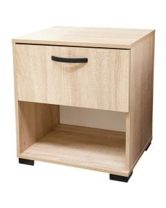 Bedside, melamine, sonoma, 50x36xH55 cm