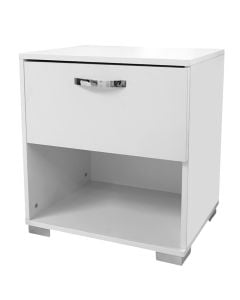 Bedside, melamine, white, 50x36xH55 cm
