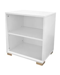 Bedside, melamine, white, 50x38xH55 cm