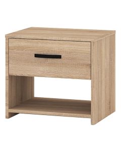 Bedside, melamine, sonoma, 45x35xH40 cm