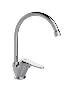 Sink mixer, ''Joy'', bronze material, silver color, chrome finish, height, H: 30 cm