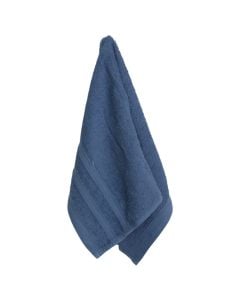 Hand towel, cotton, blue, 30x50 cm, 450 gr/m²