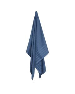 Shower towel, cotton, blue, 100x150 cm, 450 gr/m²