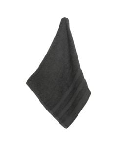 Hand towel, cotton, grey, 30x50 cm, 450 gr/m²