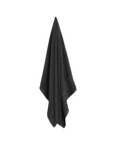 Shower towel, cotton, grey, 100x150 cm, 450 gr/m²