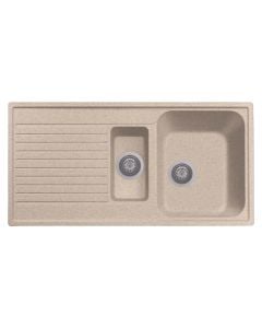 Granite sink, Antlantic, 1+1/2, brown, 99 cm