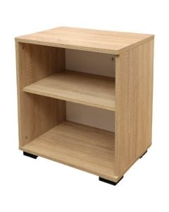 Bedside, melamine, sonoma/white, 50x38xH55 cm