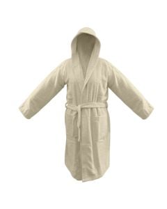 Bathrobe, cotton, panna, 350 gr, M-XXL