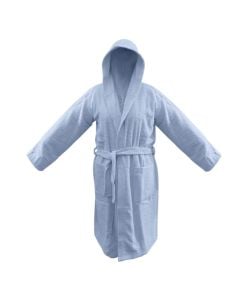 Bathrobe, cotton, blue sky, 350 gr, M-XXL