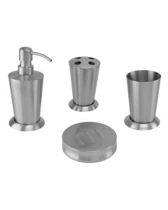 S/S BATHROOM SET 4 pc.