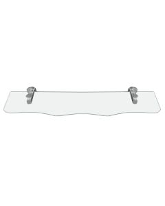 Glass shelf 12x52cm.Brass bracket.