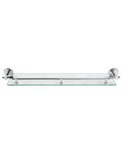 Glass shelf 12x52cm.Brass bracket.