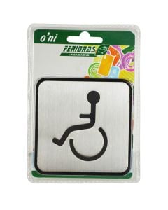 Signage Disabled, aluminum material , 9.5x9.5cm