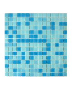 Glass paste mosaic, 2x2x0.4 cm