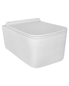 Wall mounted WC with Slim UF soft close seat cover