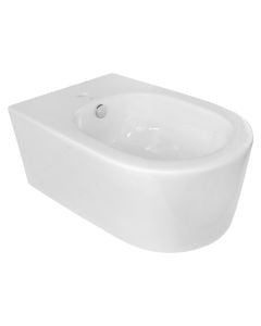 Wall mounted, e bardhe, porcelan, Bidet, H23x36x55 cm