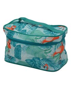 Makeup accessories bag, polyester, mix, 20x12x14 cm, green