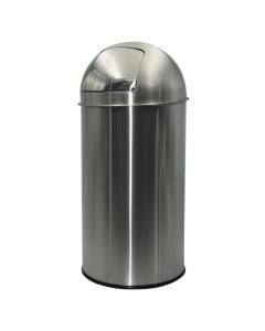 35 lt toilete bin, silver, Dia.29xH66 cm