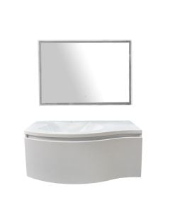 White matt, playwood, toilete cabinet, 100
x53xH58 cm