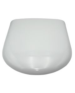 LUNA 2 duroplast whie toilete seat 45.7x36.8 cm