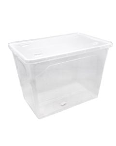 ARTPLAST Tranparent 60 lt box with cover 58.5x39xH 41 cm