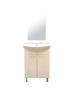 Beige, IMOLA 55, DROP, melamine, Toilete cabinet