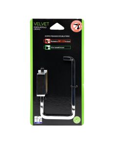 FERIDRAS, VELVET wall mounted  chrome steel paper holder