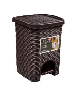 6 lt, moka, Elegance litter bin. 20.5x20.5x H28 cm