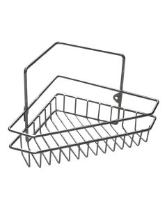 stainless steel 2-tier corner rack 27x17x13 cm
