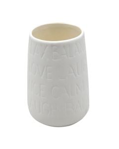 porcelain tooth brush holder, Dia.7x12 cm