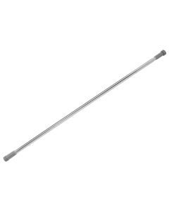 Stainless steel straight shower curtain rod. 75-125 cm, Dia. 2.2 cm
