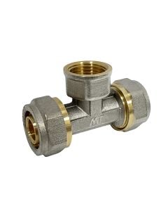 16x1/2"x16, brass female tee