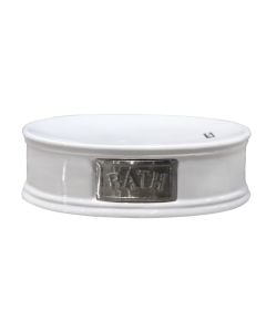 ADELAIDE ceramic soap holder, 14.5x10.5x4.8 cm
