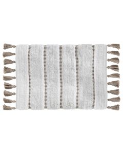 Bath mat, cotton, taupe, 50x75 cm