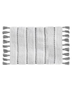 Bath mat, cotton, gray, 50x75 cm