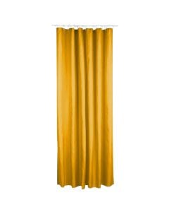 Shower curtain, polyester, mustard, 180x200 cm