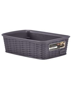 Multifunctional basket, Elegance S, plastic, blue navy, 20x14xH6 cm