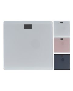 Bathroom scale, glass, assorted, 30x30 cm, 180 kg