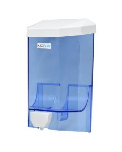 Dispenser for liquid soap, plastic, transparent, 1000 ml